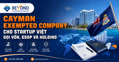 Cayman Exempted Company là gì? Cấu trúc gọi vốn, ESOP và công ty mẹ cho doanh nghiệp khởi nghiệp Việt