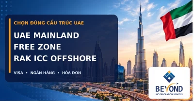 UAE Mainland, Free Zone hay RAK ICC Offshore: khác nhau về visa, ngân hàng, hóa đơn và phạm vi hoạt động UAE Mainland, Free Zone hay RAK ICC Offshore: khác nhau về visa, ngân hàng, hóa đơn và phạm vi hoạt động