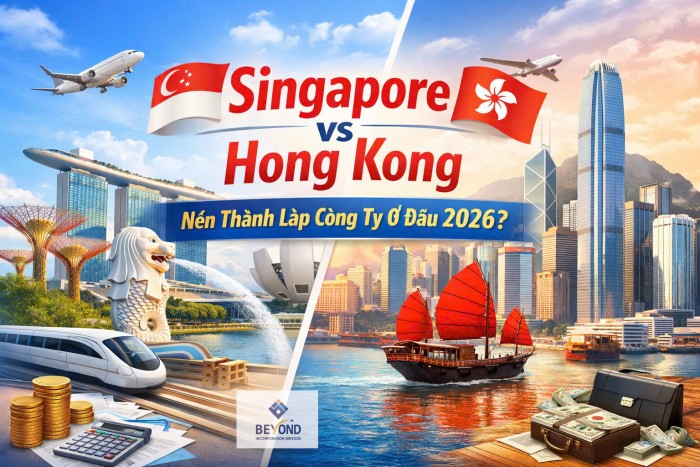 Singapore vs Hong Kong: Bạn sẽ chọn nơi nào để thành lập công ty cho xu thế 2026?