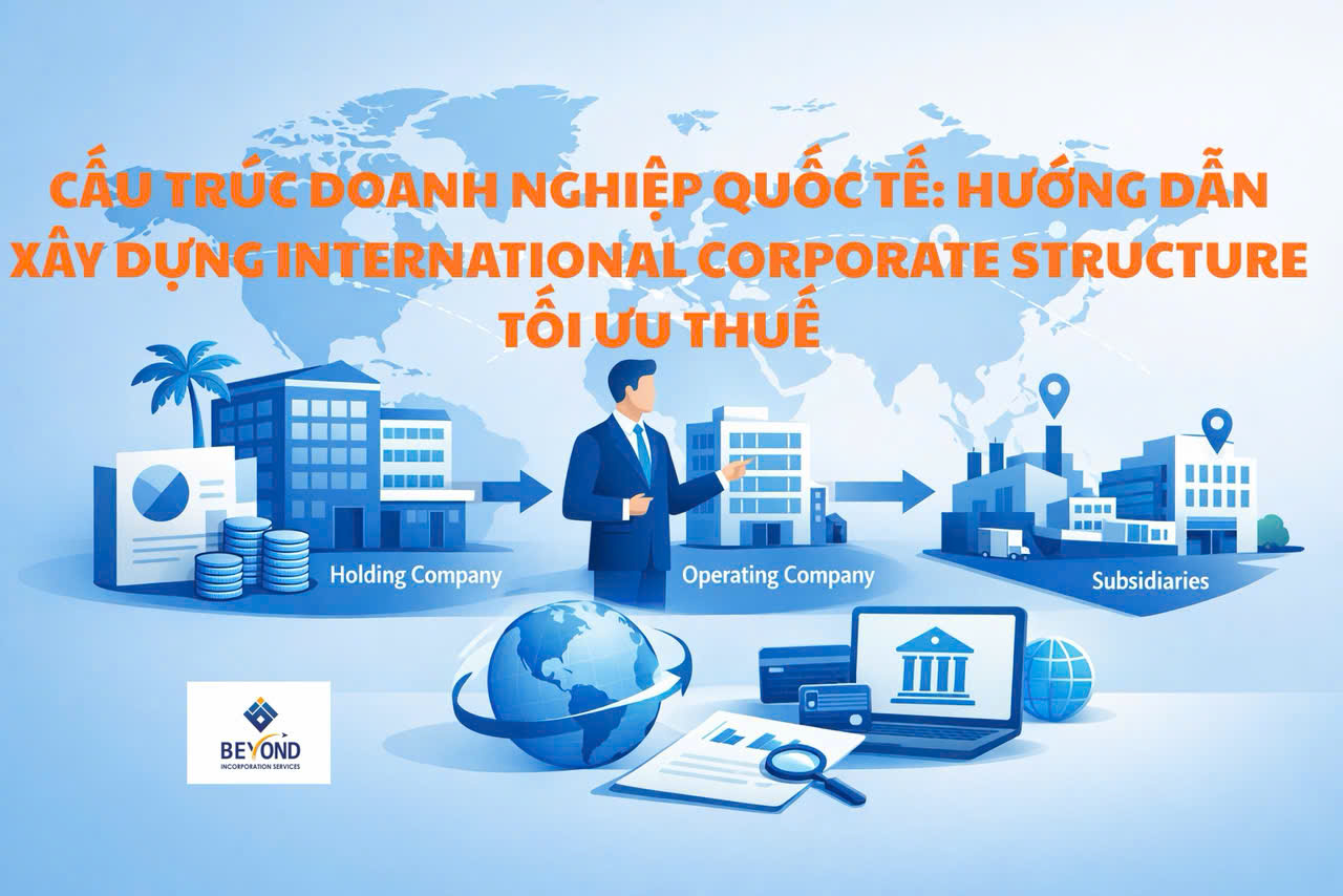Cấu trúc doanh nghiệp quốc tế Hướng dẫn xây dựng International Corporate Structure tối ưu thuế