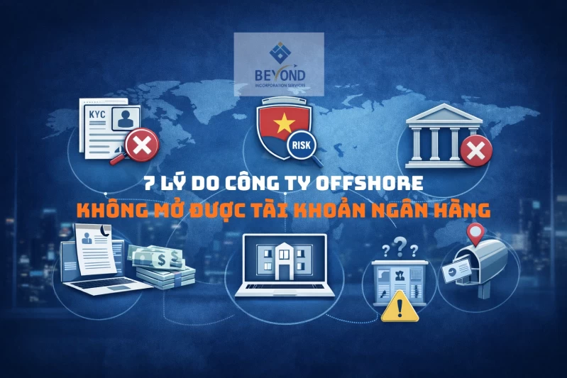7 lý do công ty offshore không mở được tài khoản ngân hàng