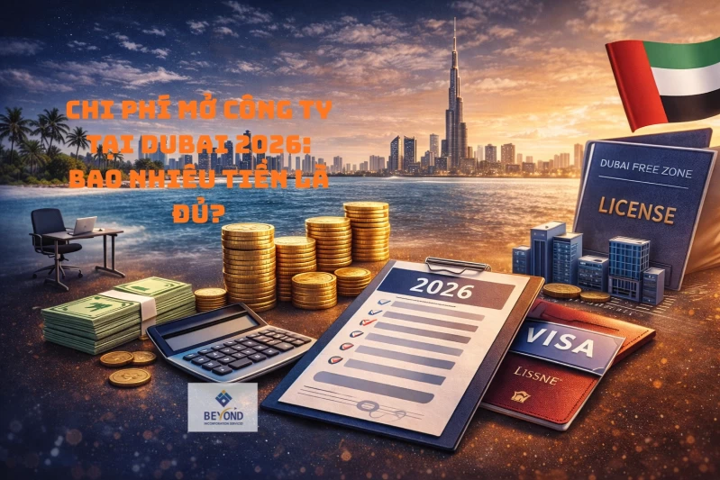 Chi phí mở công ty tại Dubai 2026 Bao nhiêu tiền là đủ