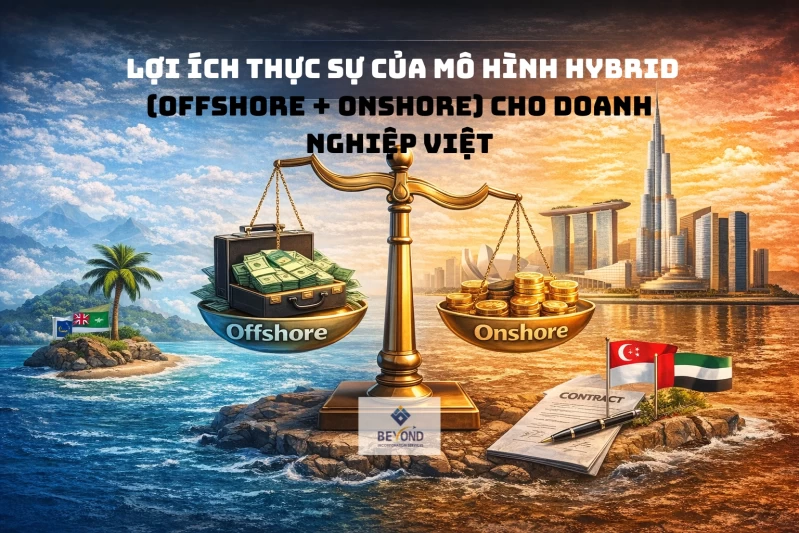 Lợi ích mô hình Offshore + Onshore Tối ưu thuế & mở rộng quốc tế 2026