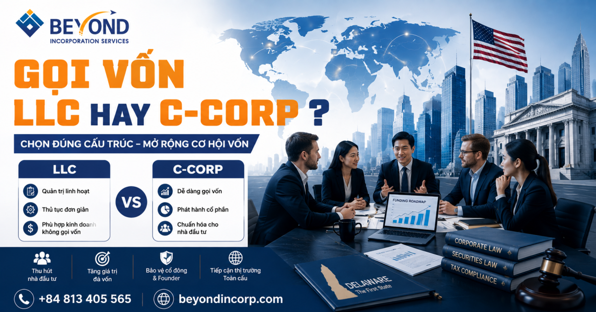 Gọi vốn LLC hay C-Corp cho startup Việt Nam